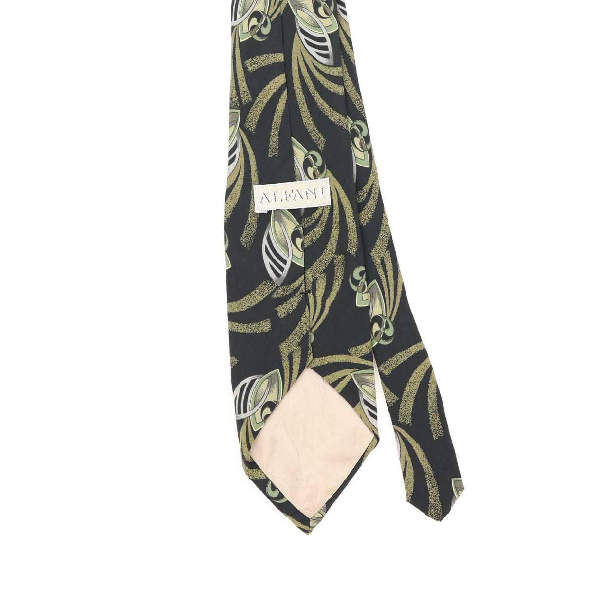 Back Back Detail of Vintage 1990's Abstract Patterned Tie