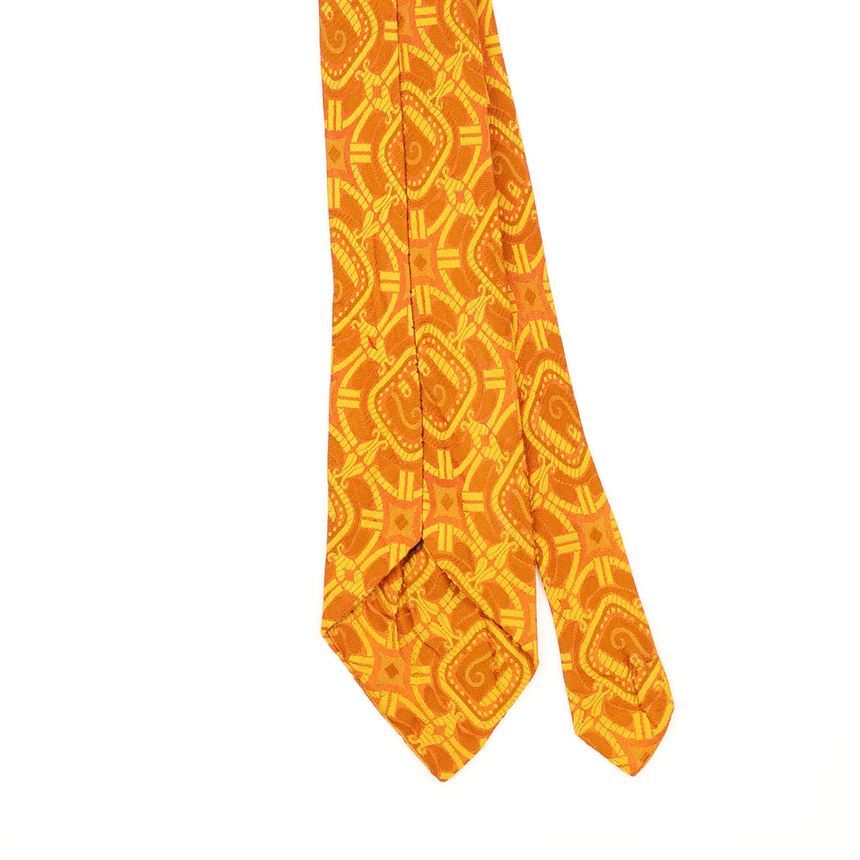 Back Detail of Vintage 1980's Geometric Patterned Tie