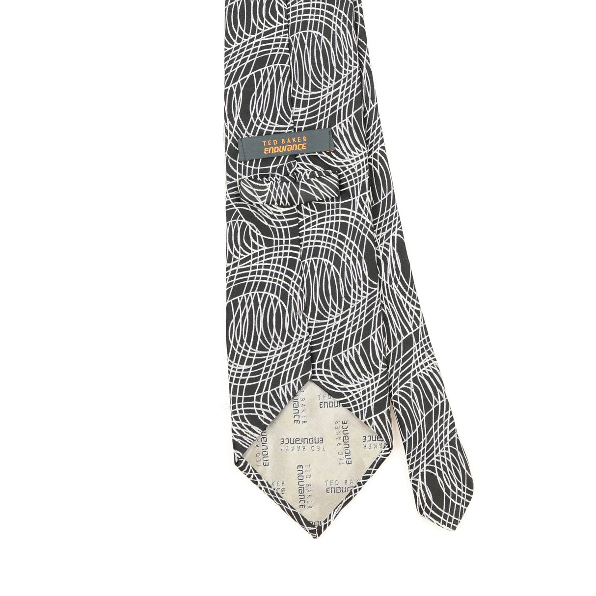 Back Detail of Vintage 1990's Ted Baker Abstract Patterned Tie