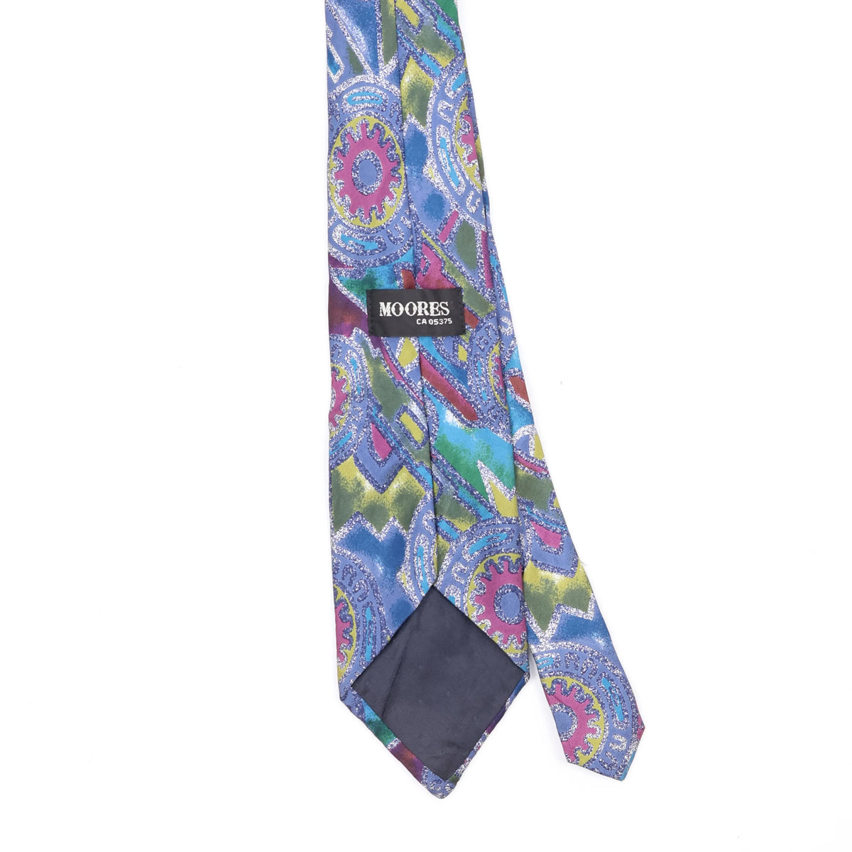 Back Back Detail of Vintage 1990's Abstract Patterned Tie