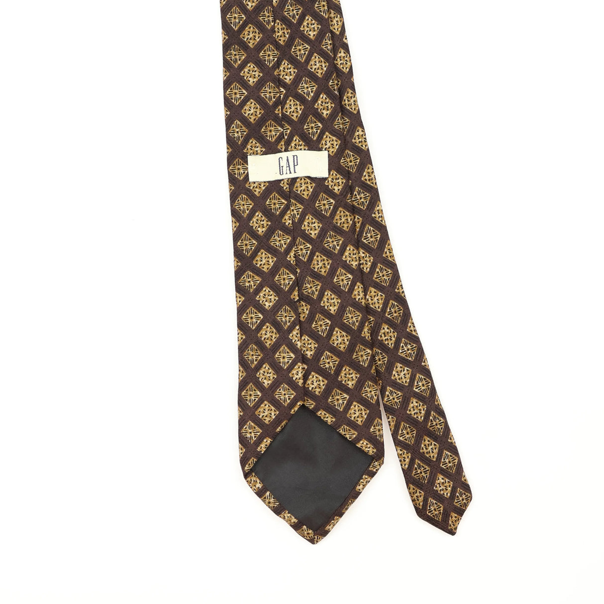 Back Back Detail of Vintage 1990's Gap Geometric Patterned Tie