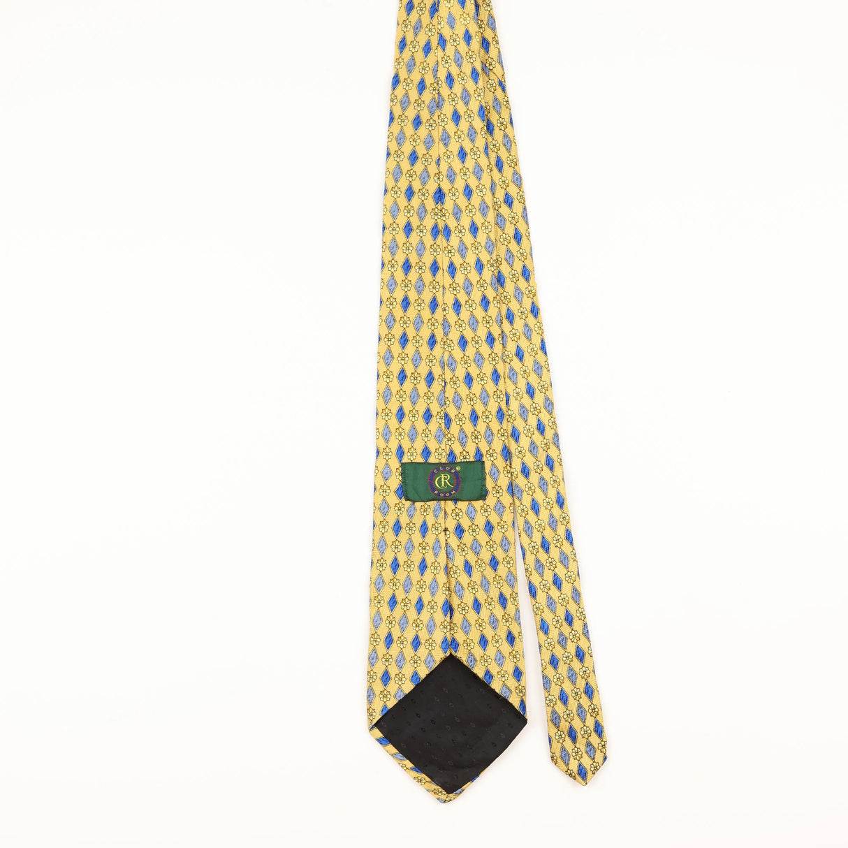 Back of Vintage 1990's Club Room Geometric Patterned Tie