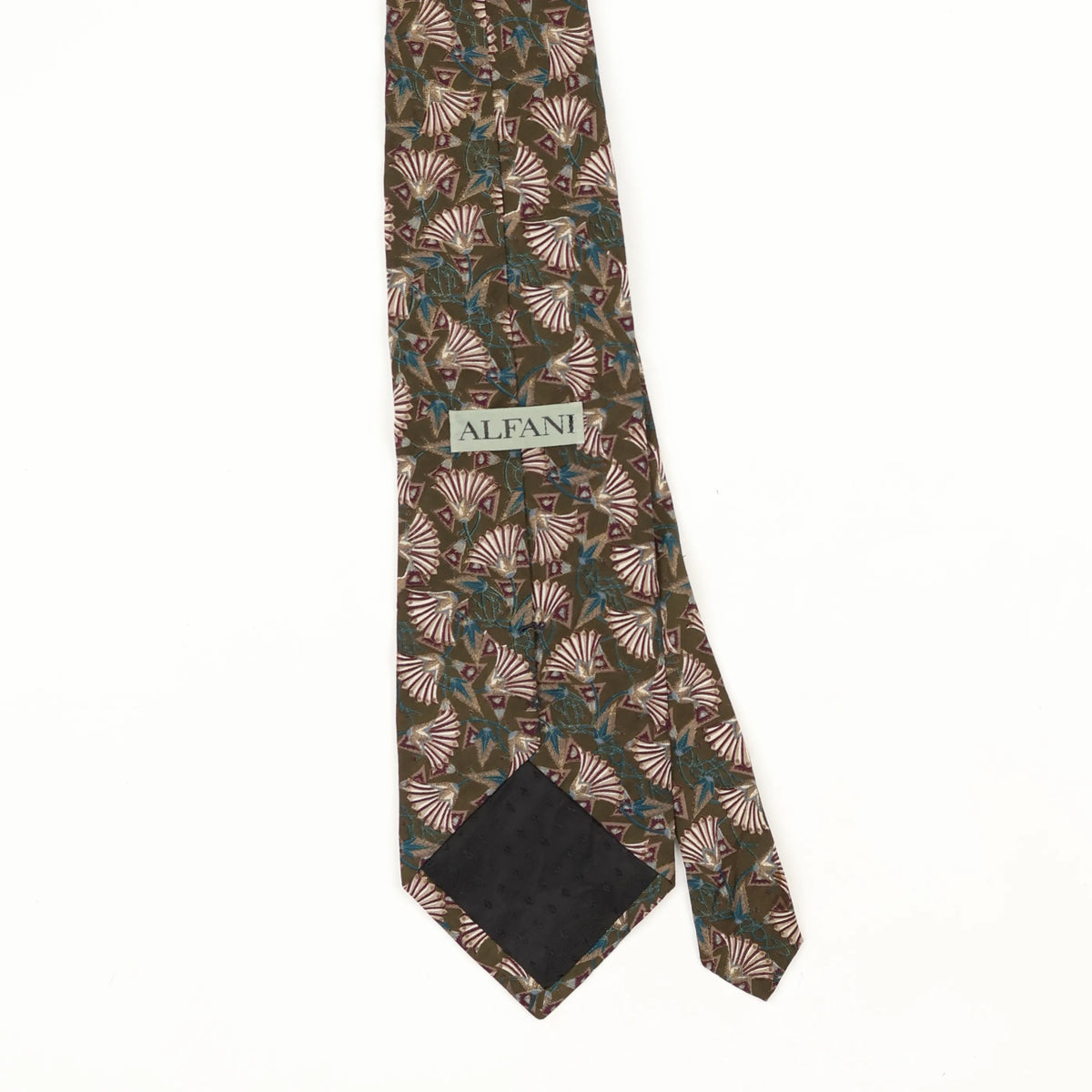Back Back Detail of Vintage 1990's Geometric Patterned Tie
