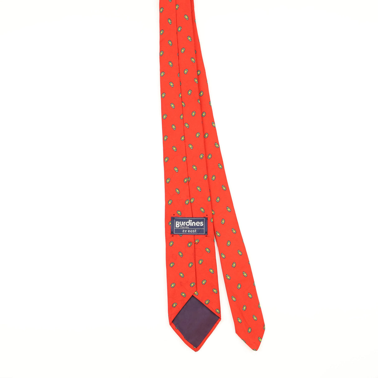 Back of Vintage 1980's Geometric Patterned Tie