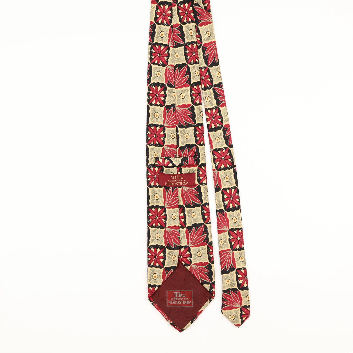 Back of Vintage Nordstrom Floral Patterned Tie
