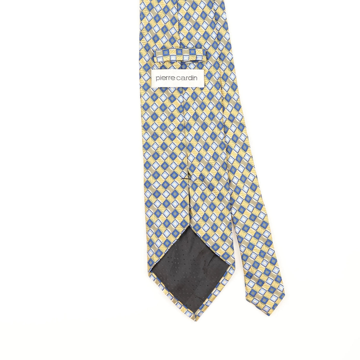 Back Detail of Vintage Pierre Cardin Geometric Patterned Tie