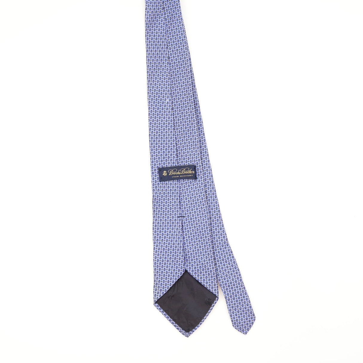 Back Back of Vintage 1990's Brooks Brothers Paisley Patterned Tie