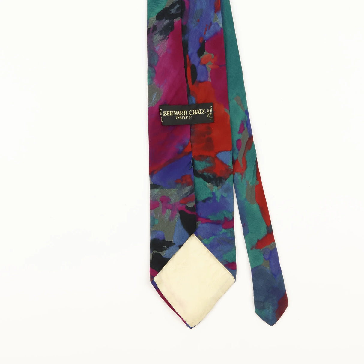 Back Detail of Vintage 1990's Abstract Patterned Tie