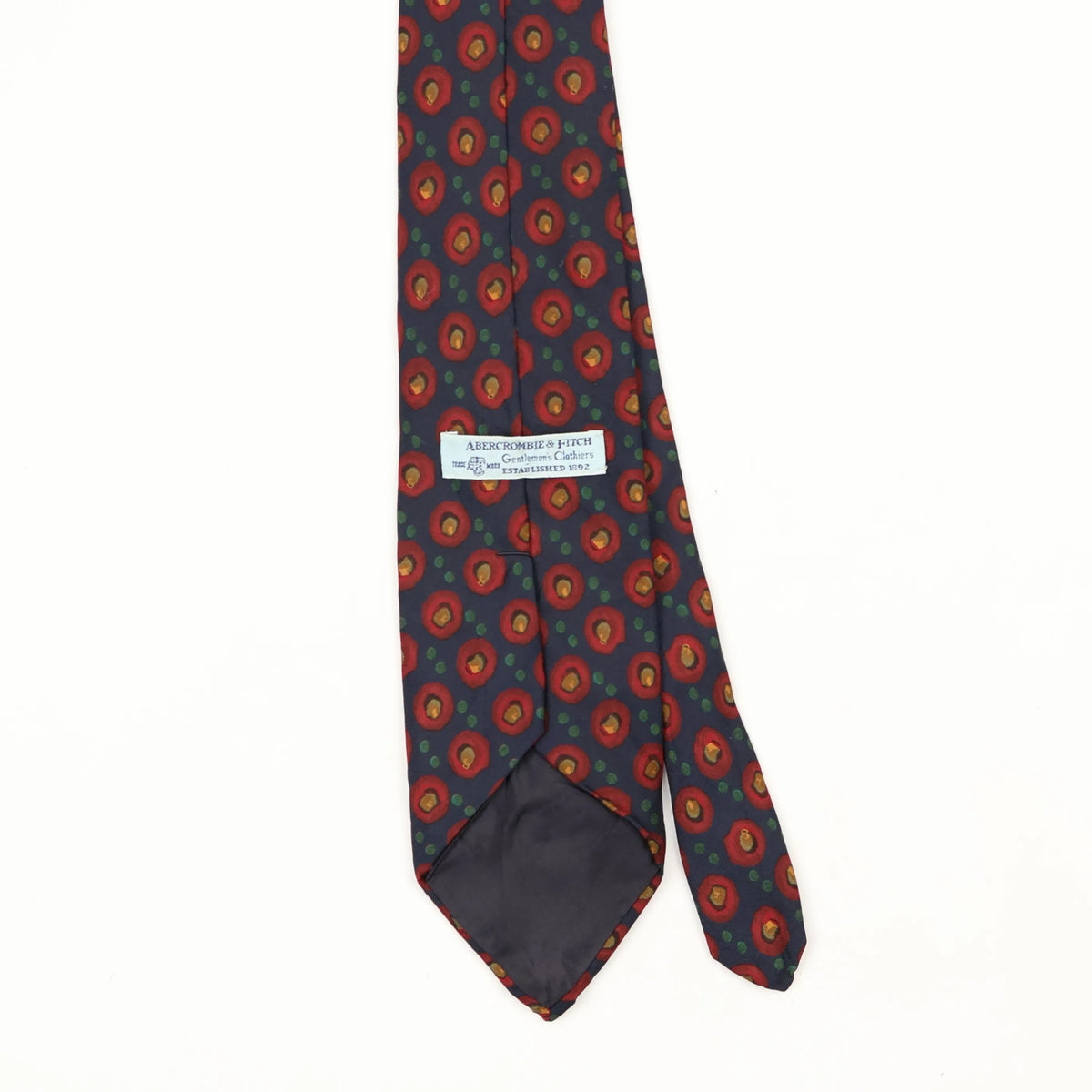Back Back Detail of Vintage 1990's Abercrombie & Fitch Geometric Patterned Tie