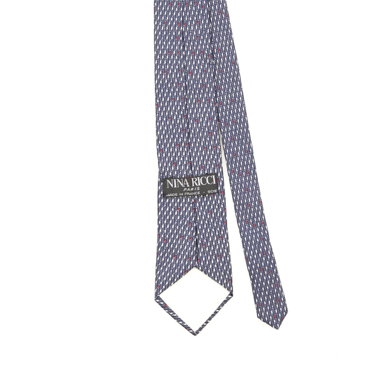 Back Back Detail of Vintage 1990's Nina Ricci Geometric Patterned Tie