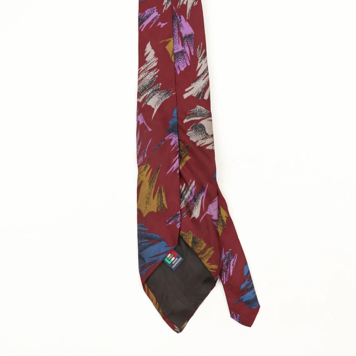 Back Back Detail of Vintage 1990's Abstract Patterned Tie