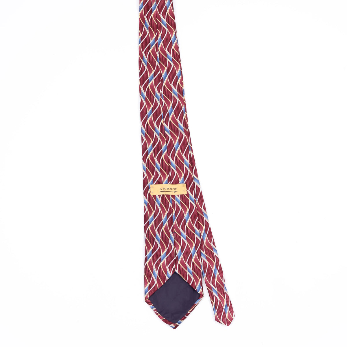 Back Back of Vintage 1990's Abstract Patterned Tie