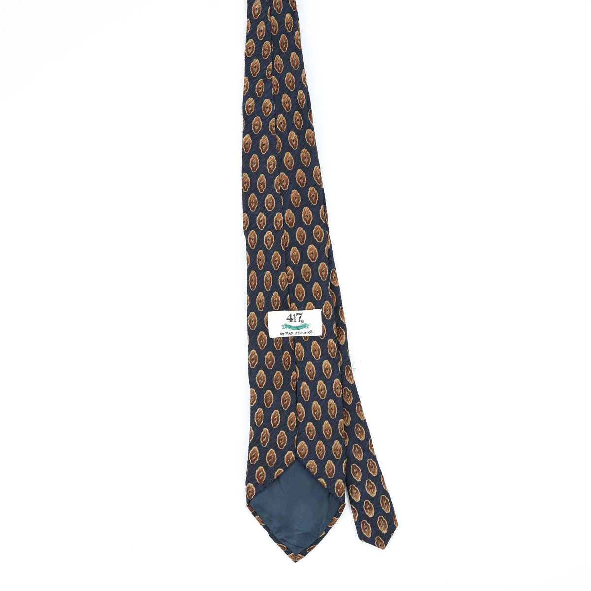 Back Back of Vintage 1990's Van Heusen Foulard Geometric Patterned Tie