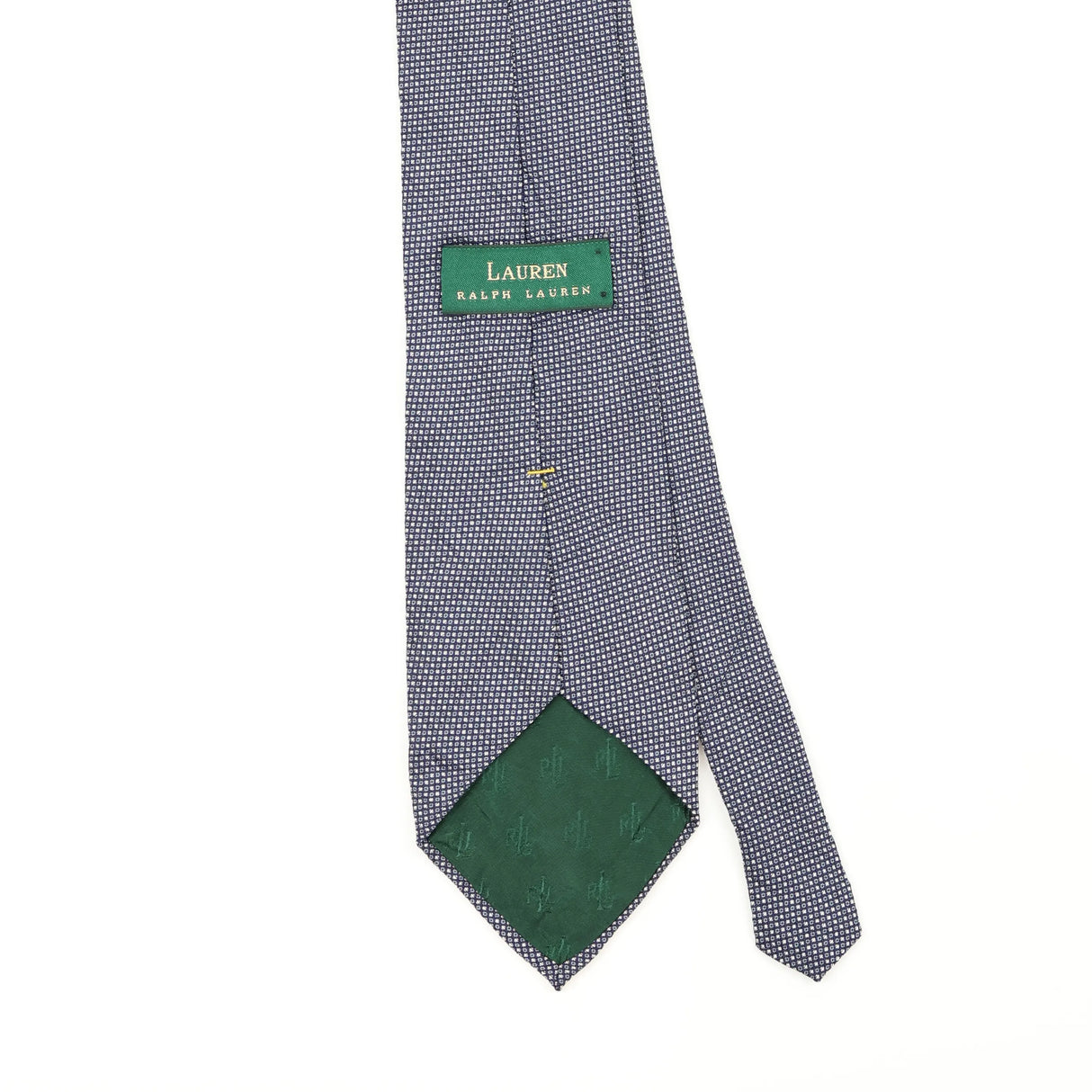 Back Back Detail of Vintage 1990's Ralph Lauren Geometric Patterned Tie