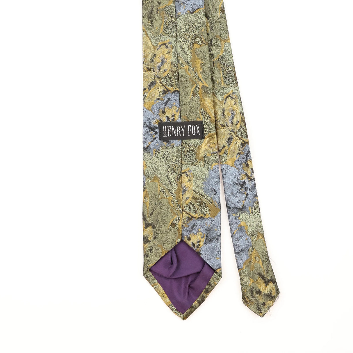 Back Detail of Vintage 1990's Abstract Patterned Tie