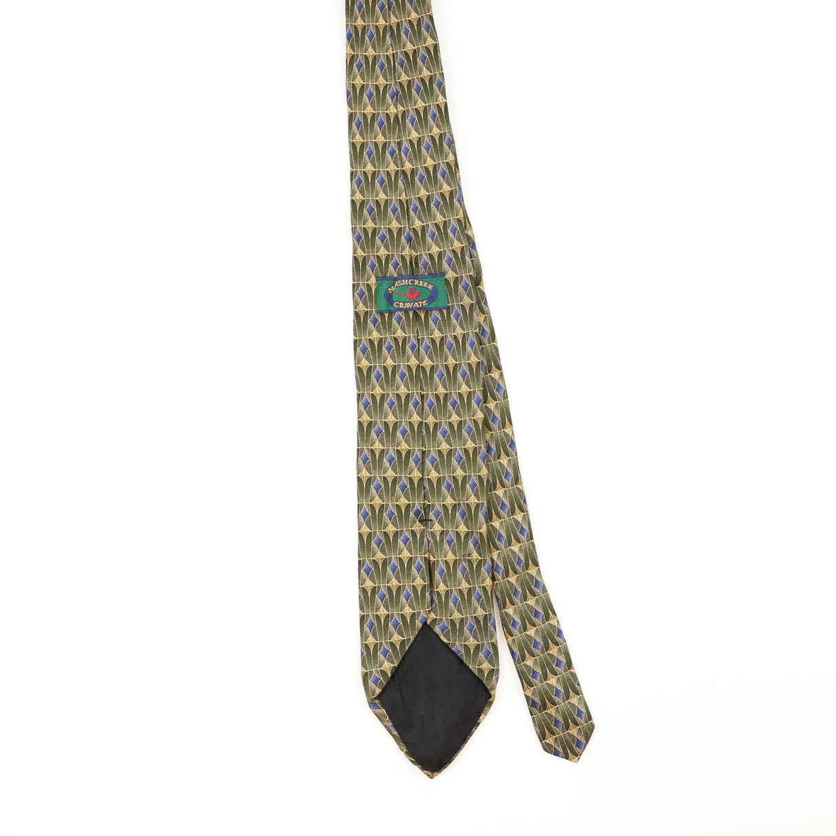 Back of Vintage 1990's Geometric Patterned Tie