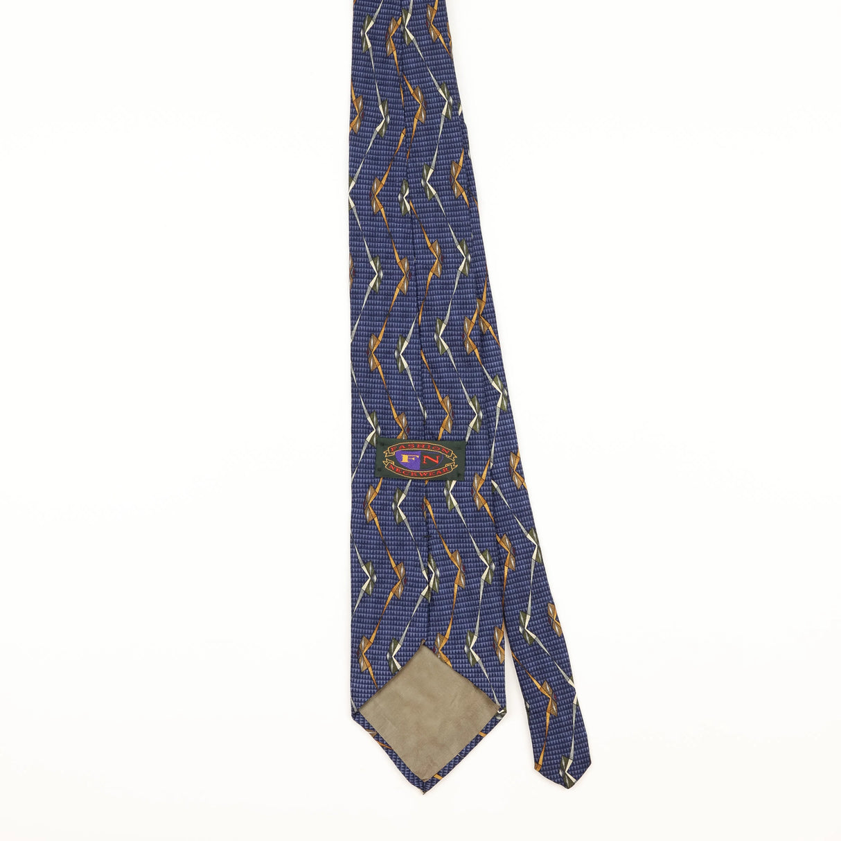Back of Vintage 1990's Geometric Patterned Tie