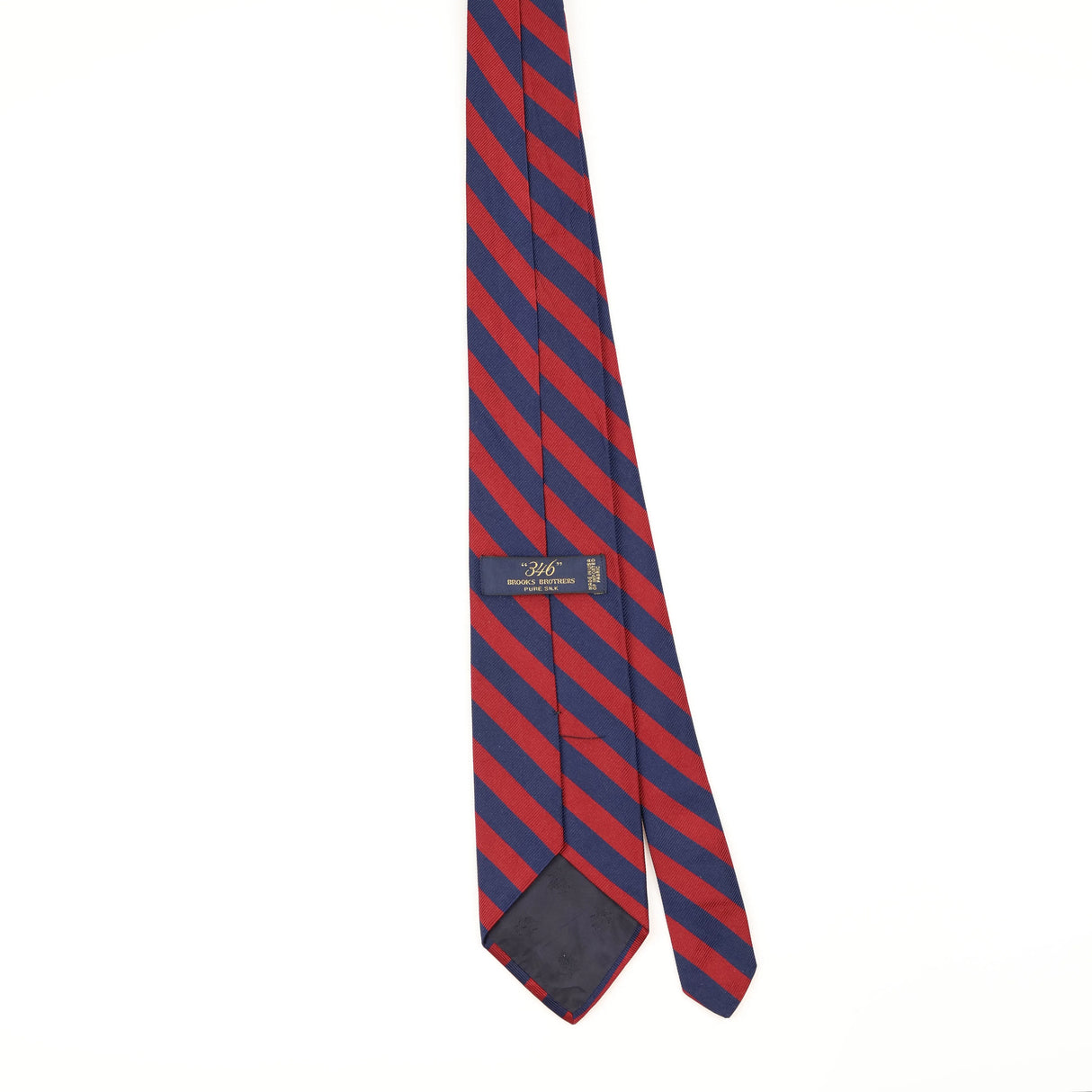 Back of Vintage 1990's Brooks Brothers Striped Patterned Tie