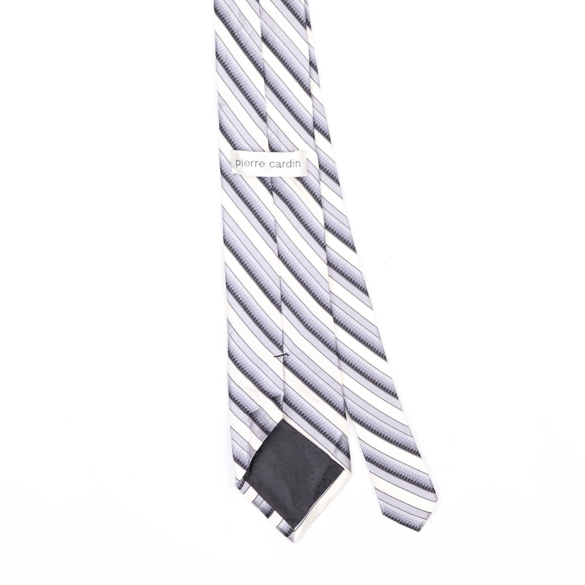 Back Back Detail of Vintage Pierre Cardin Striped Patterned Tie