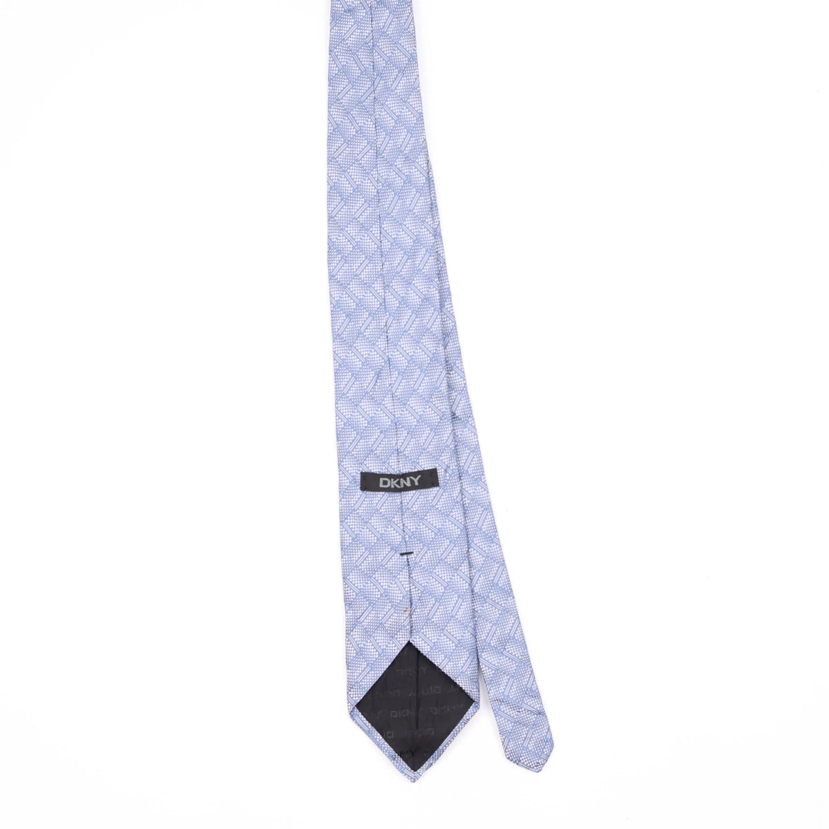 Back Back of Vintage Dkny Geometric Patterned Tie
