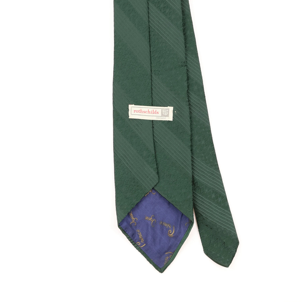 Back Detail of Vintage 1980's Geometric Patterned Tie