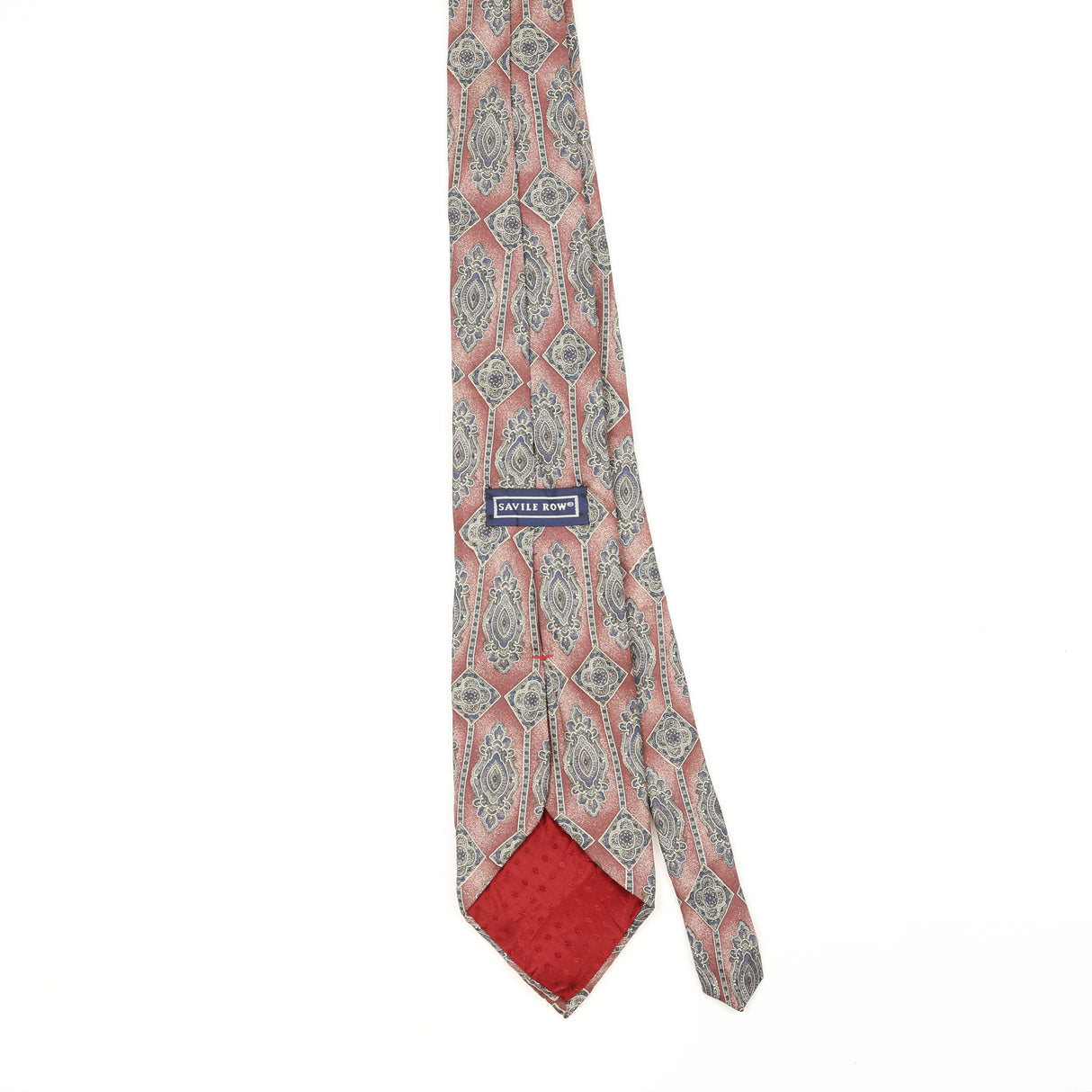 Back Back of Vintage 1990's Geometric Patterned Tie