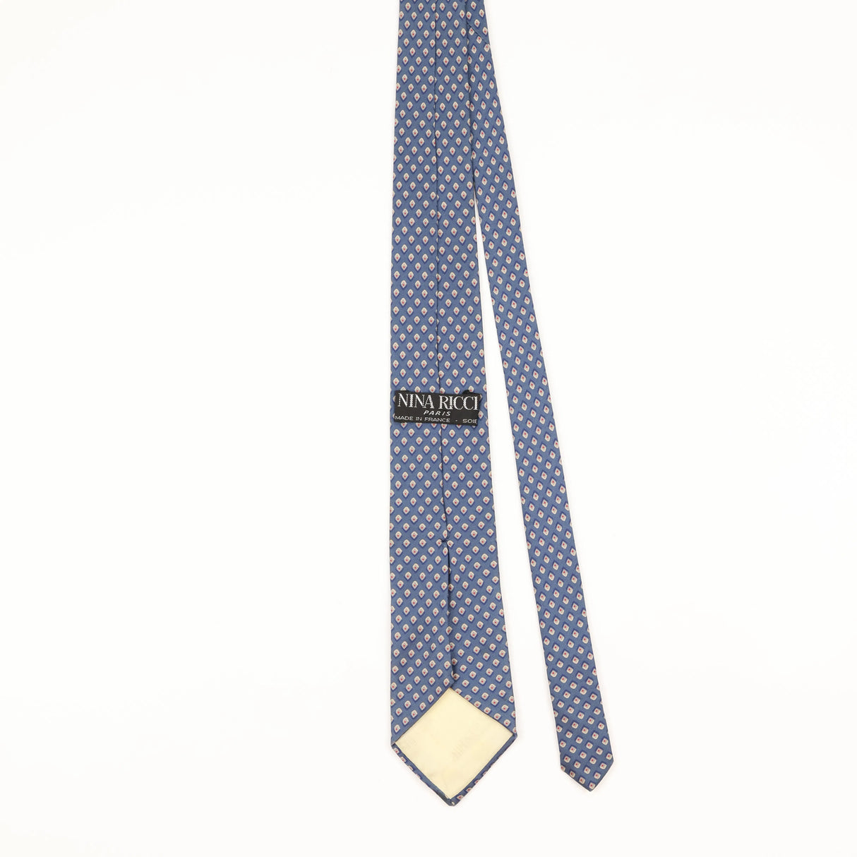 Back of Vintage Nina Ricci Geometric Patterned Tie