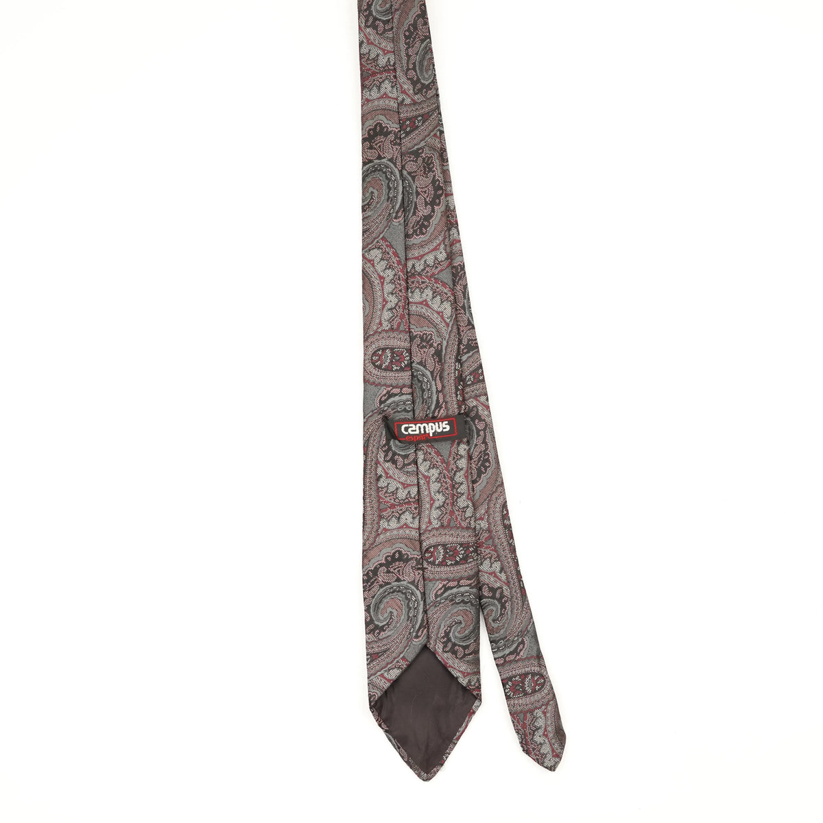 Back Back of Vintage 1990's Paisley Patterned Tie