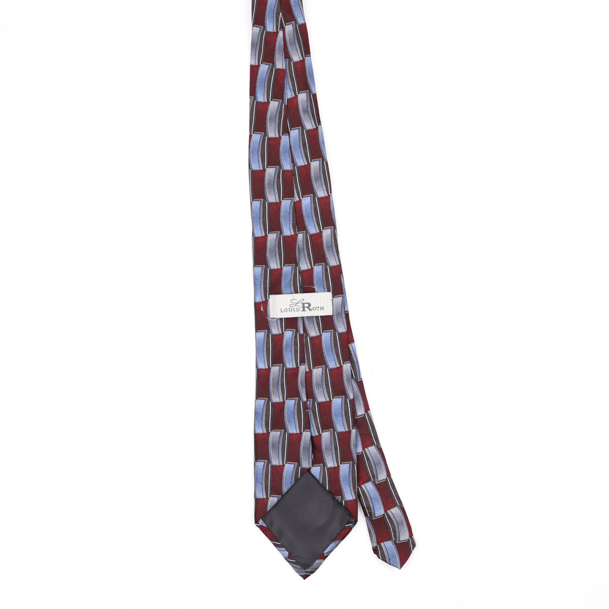 Back Back of Vintage 1990's Geometric Patterned Tie