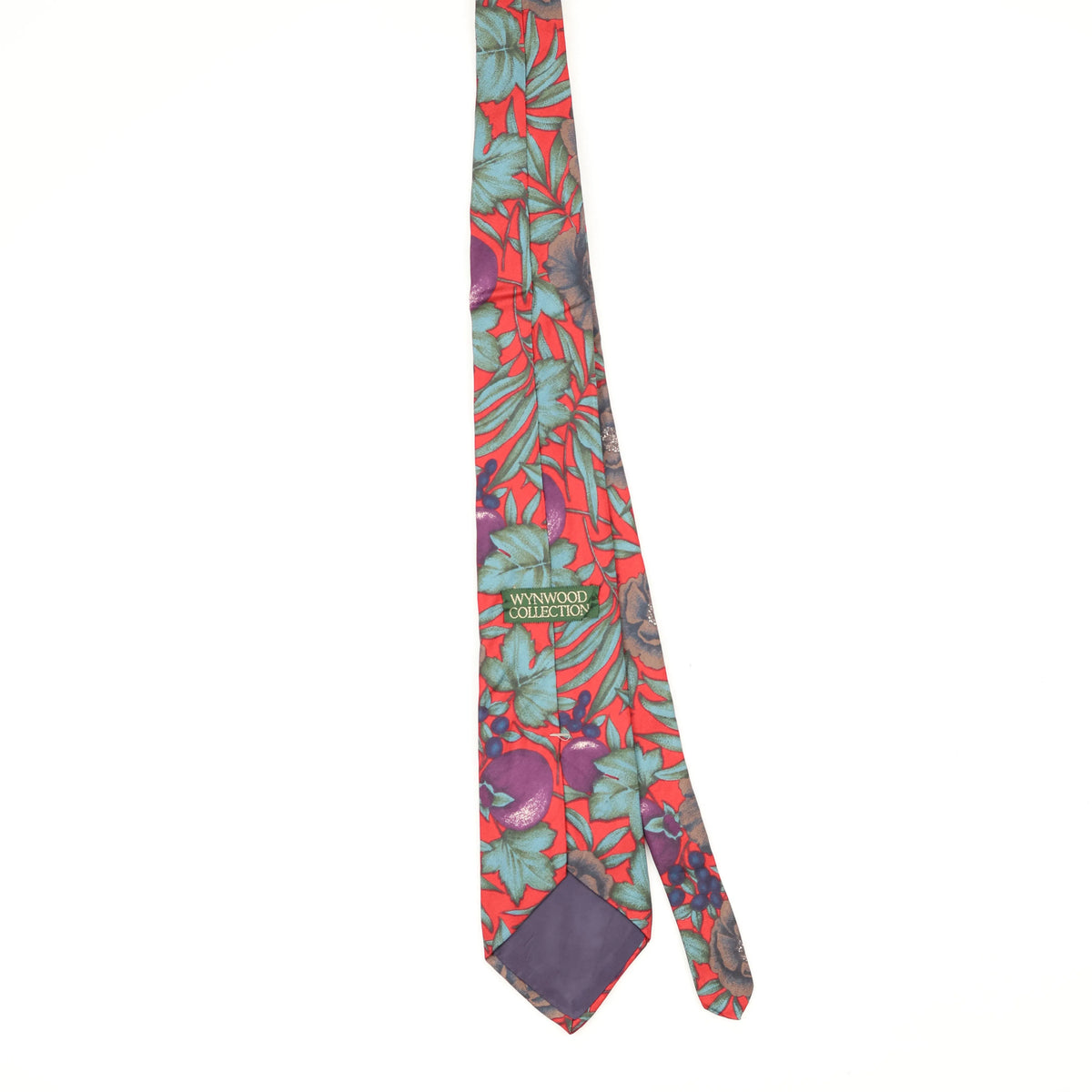Back Back of Vintage 1990's Floral Patterned Tie