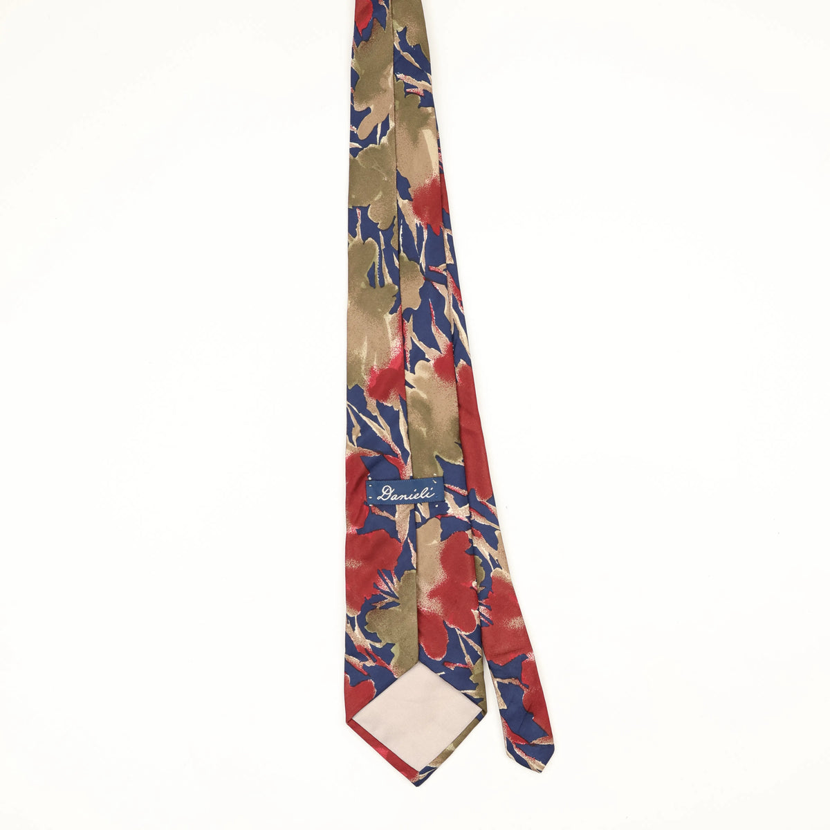 Back Back of Vintage 1990's Floral Patterned Tie