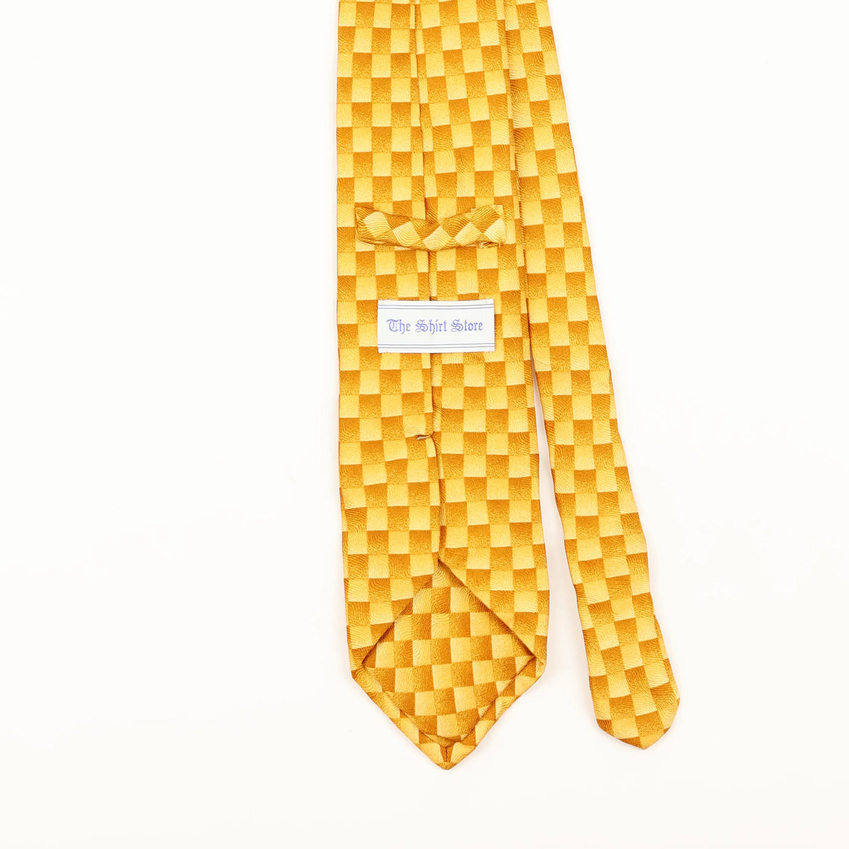 Back Detail of Vintage 1990's Geometric Patterned Tie