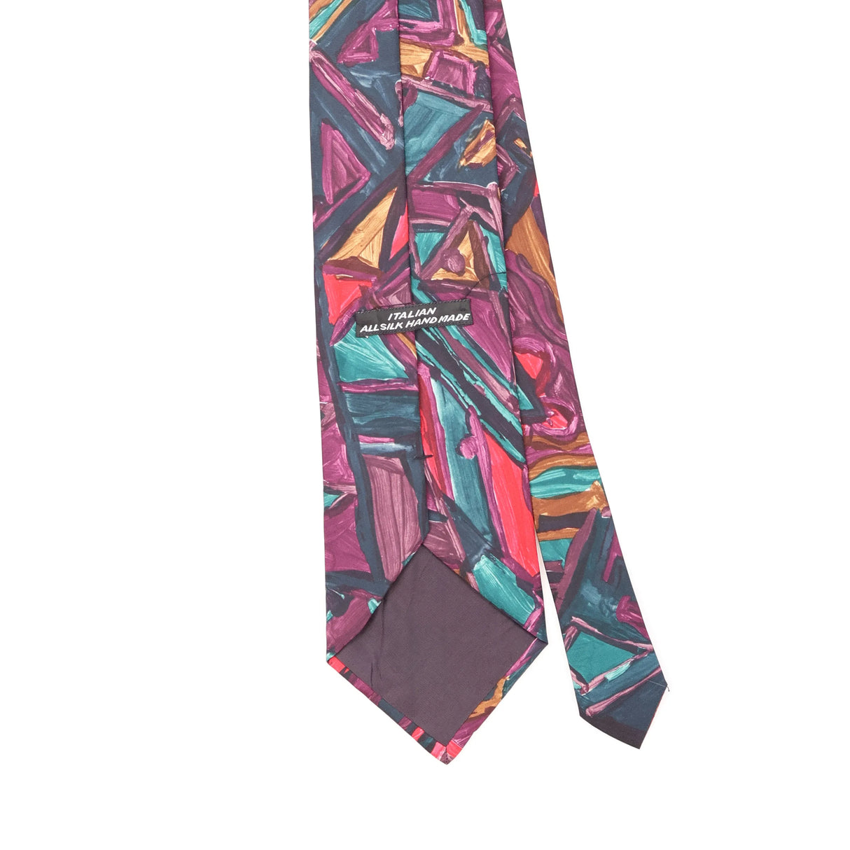 Back Back Detail of Vintage 1990's Abstract Patterned Tie