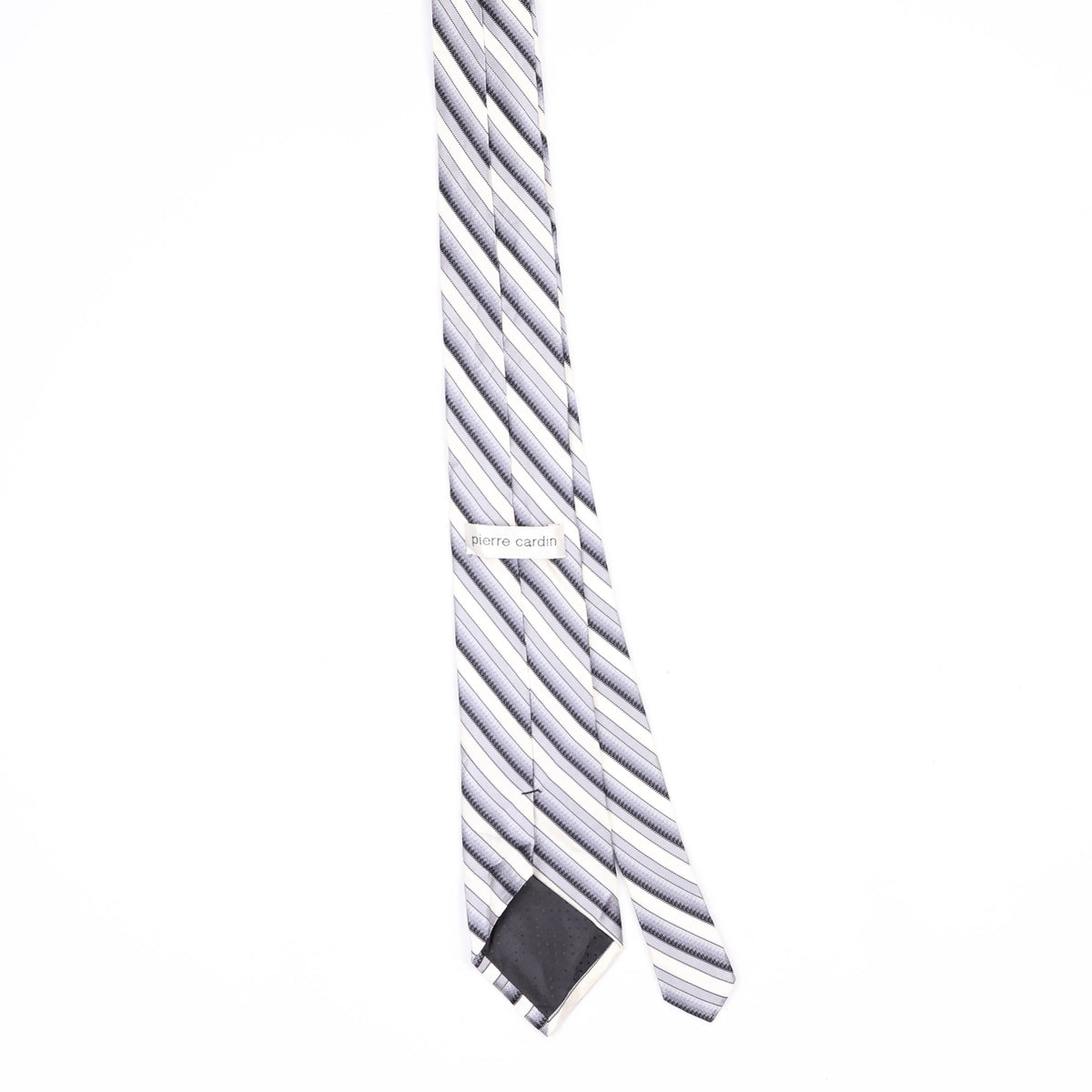 Back Back of Vintage Pierre Cardin Striped Patterned Tie