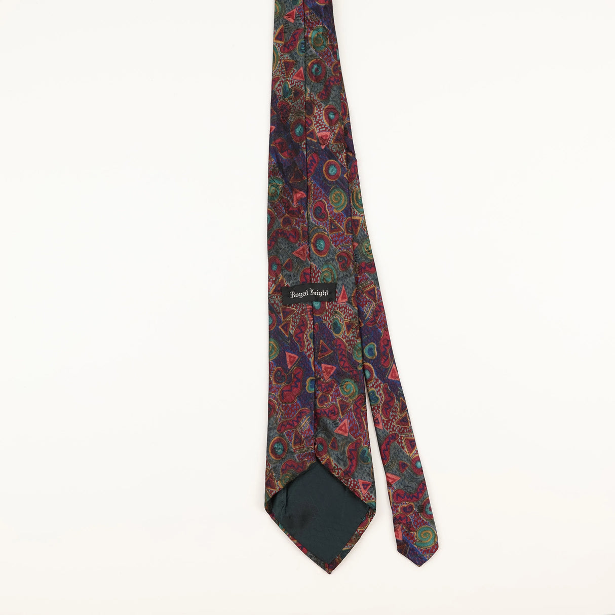 Back of Vintage 1990's Abstract Patterned Tie