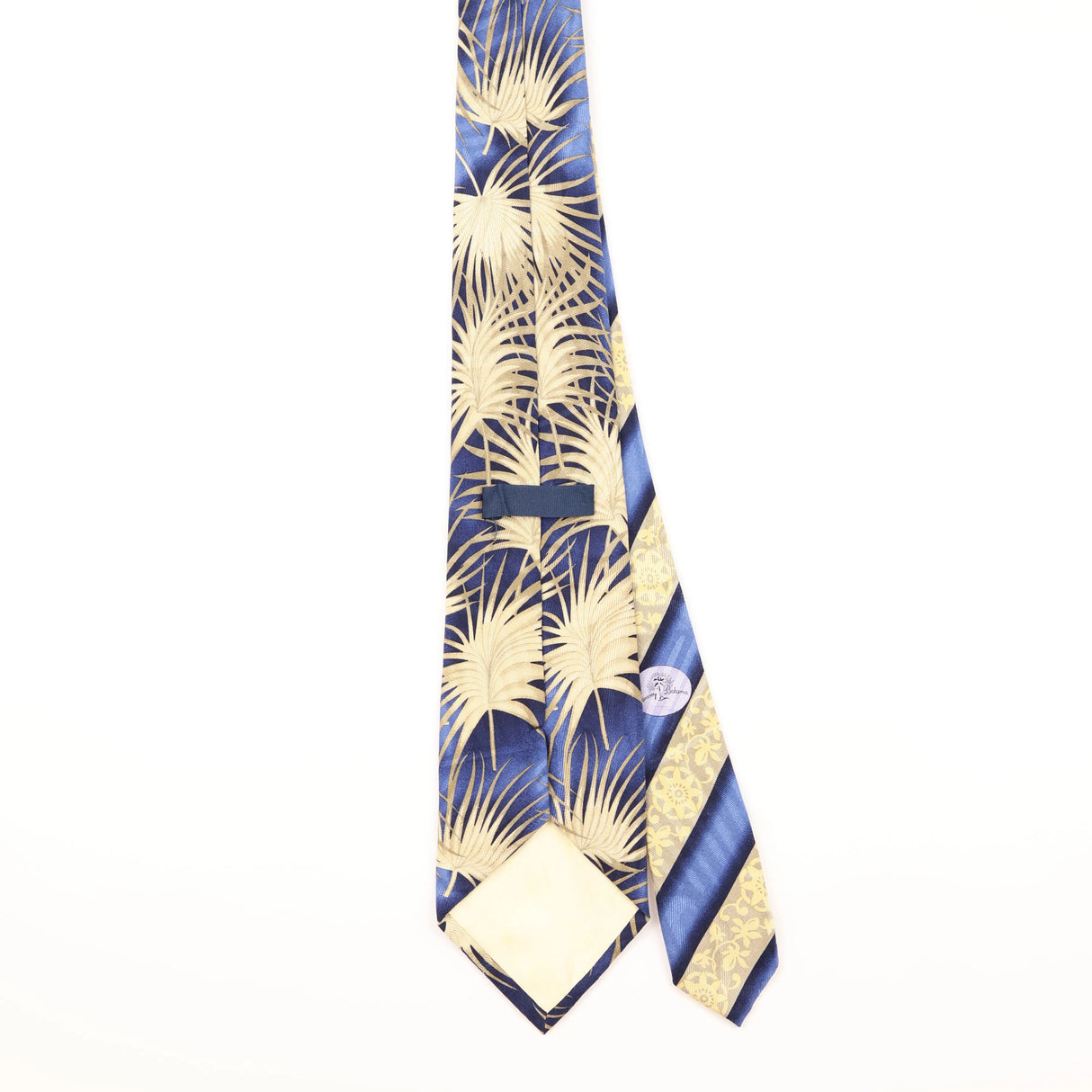 Back of Vintage Floral Patterned Tie