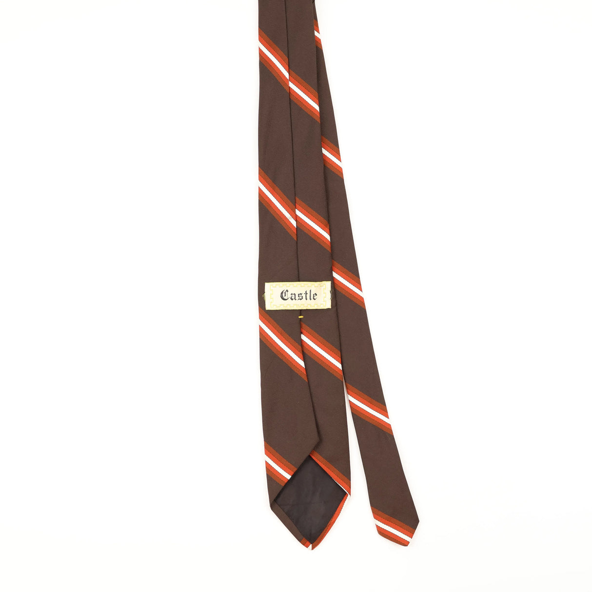 Back of Vintage 1980's Striped Patterned Tie