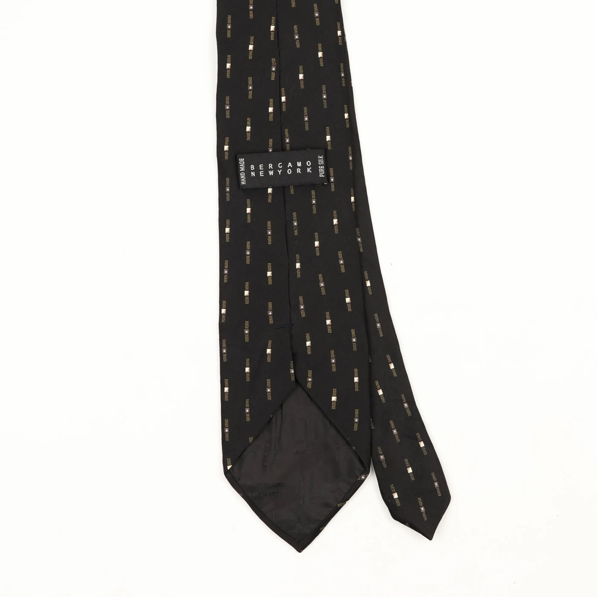 Back Back Detail of Vintage 1990's Geometric Patterned Tie