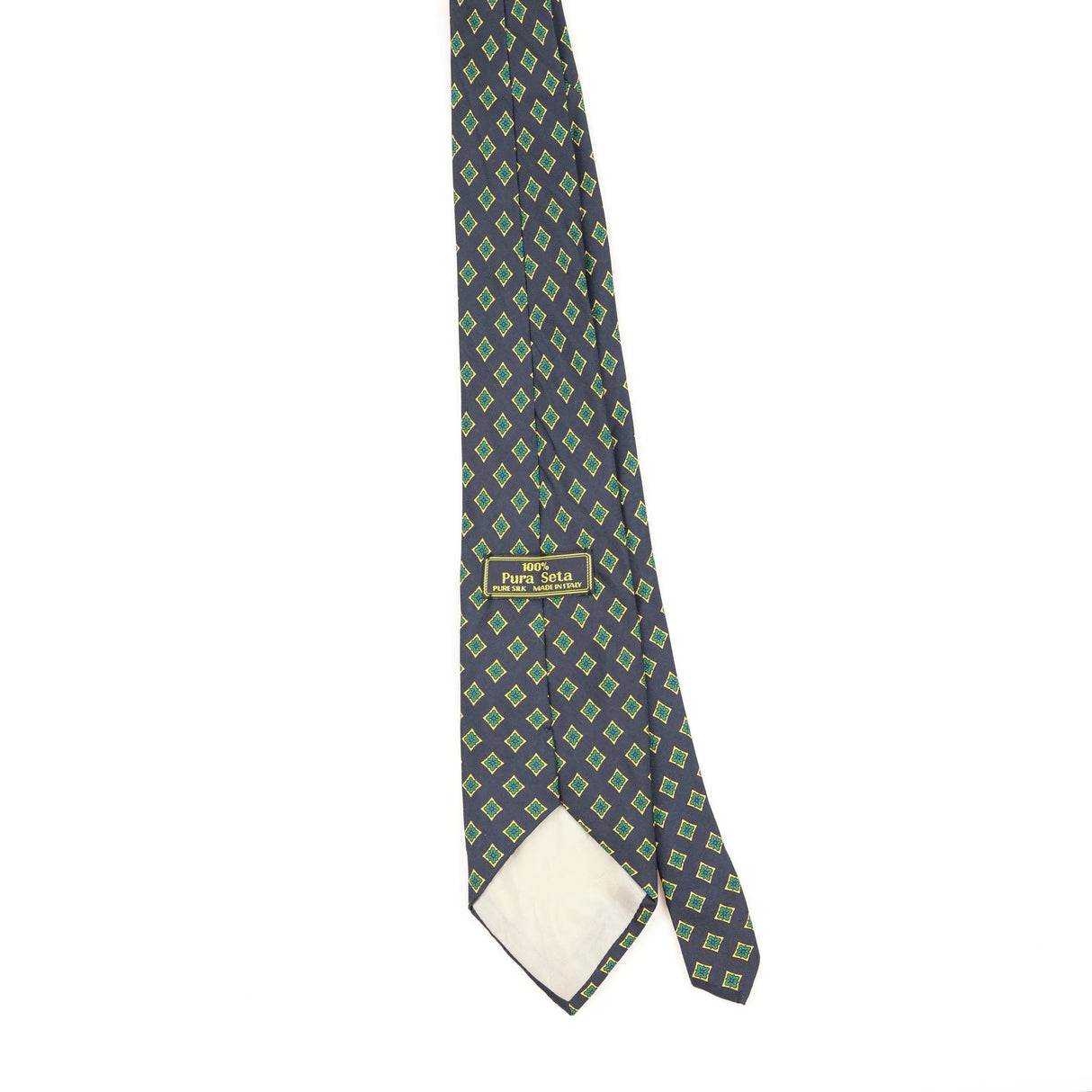 Back of Vintage 1990's Geometric Patterned Tie