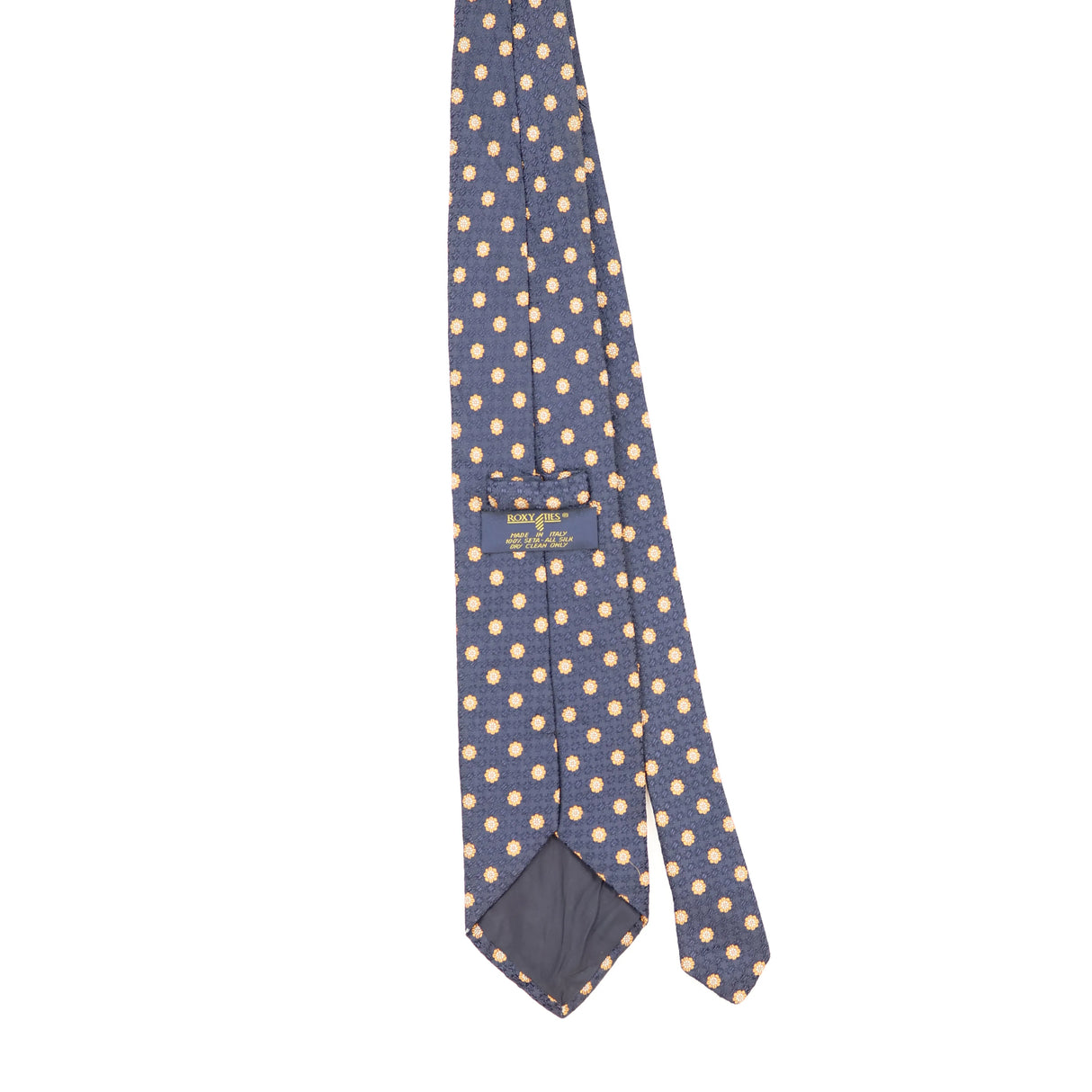 Back Back of Vintage 1990's Striped Patterned Tie