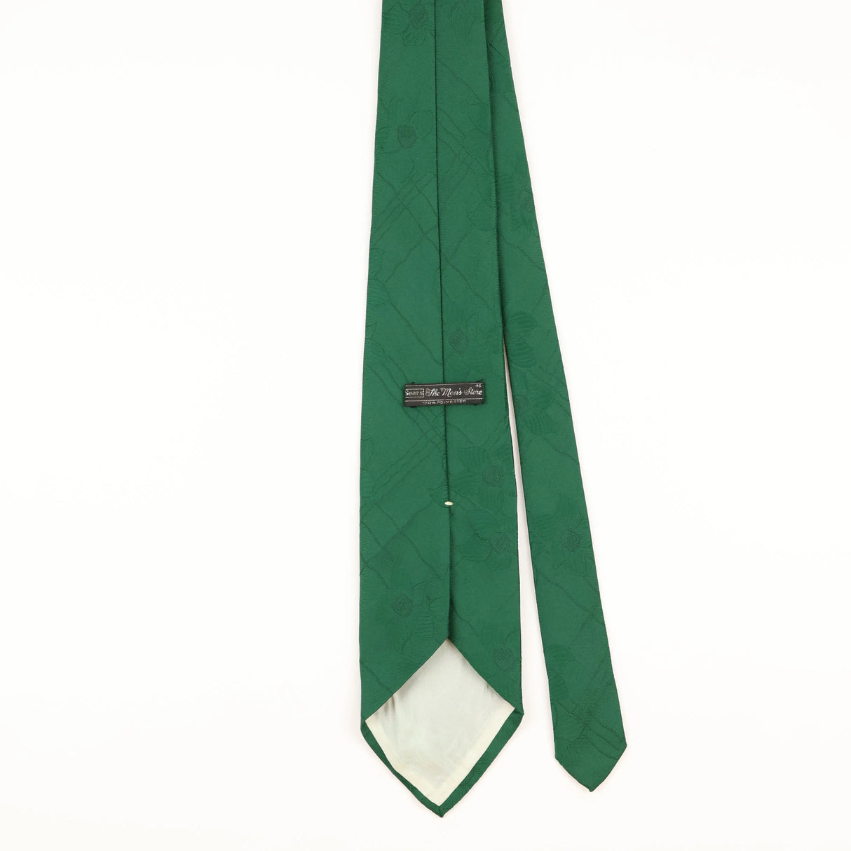 Back of Vintage Sears Plain Patterned Tie