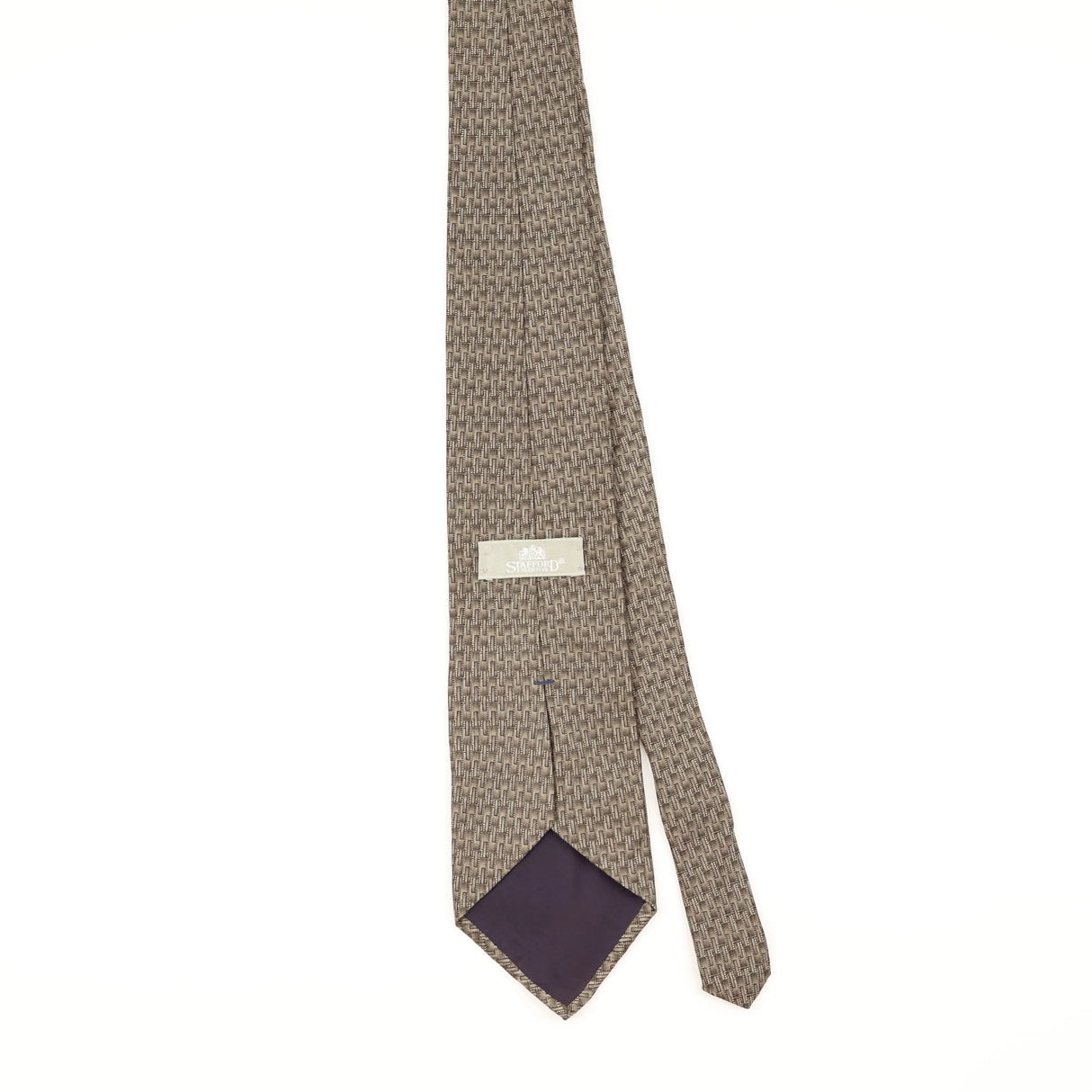 Back of Vintage 1990's Stafford Geometric Patterned Tie