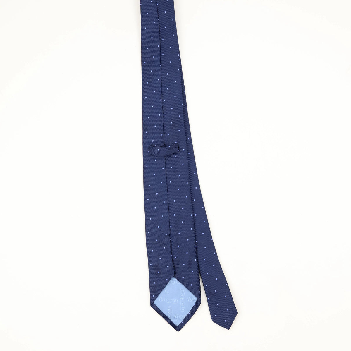 Back Back of Vintage T.M. Lewin Polka Dot Patterned Tie