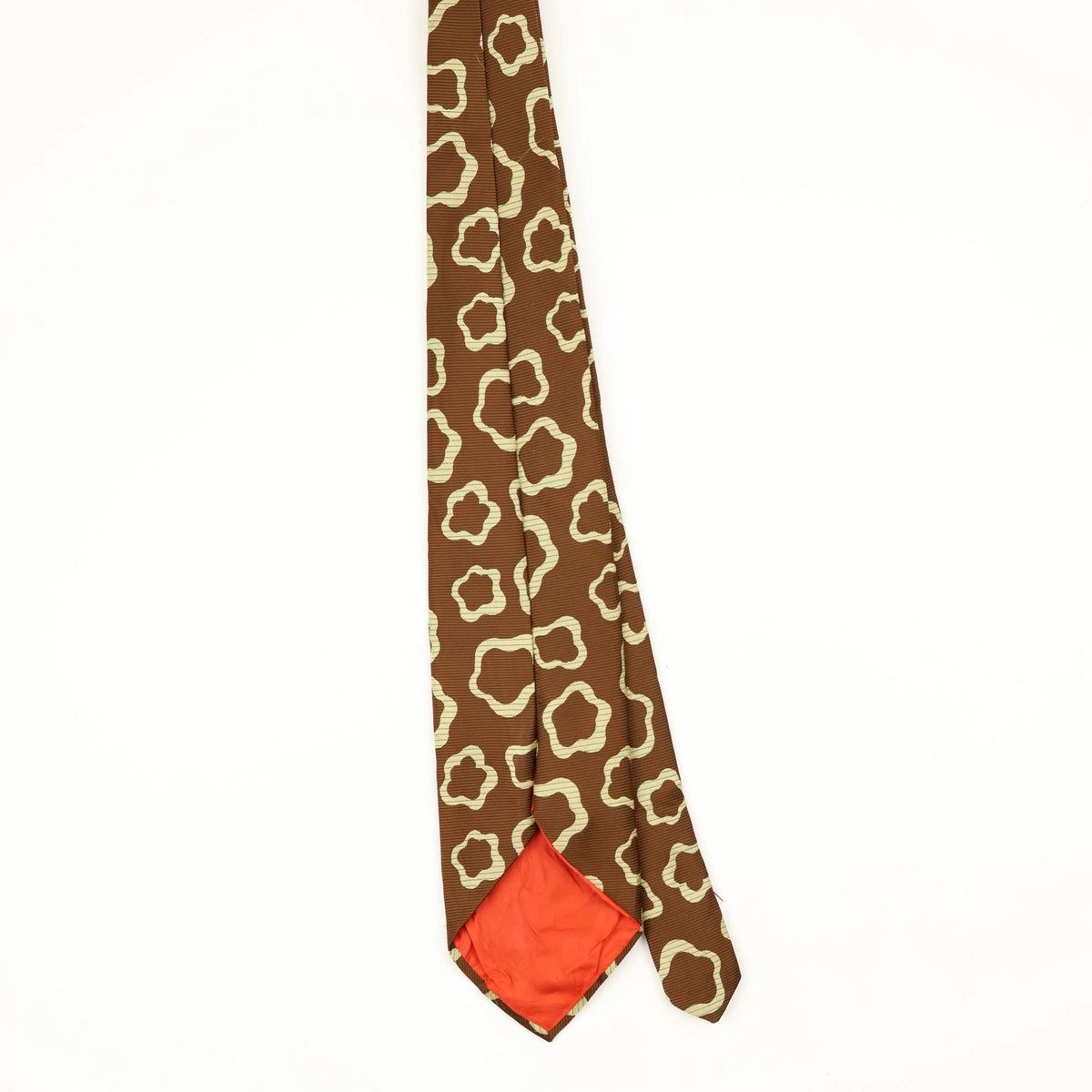 Back Back of Vintage 1980's Geometric Patterned Tie