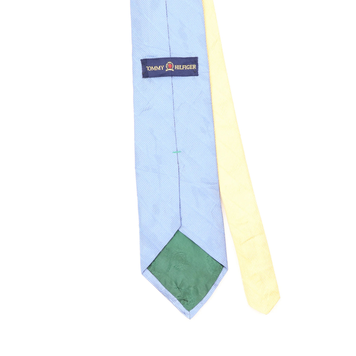 Back Back Detail of Vintage 1990's Tommy Hilfiger Striped Patterned Tie