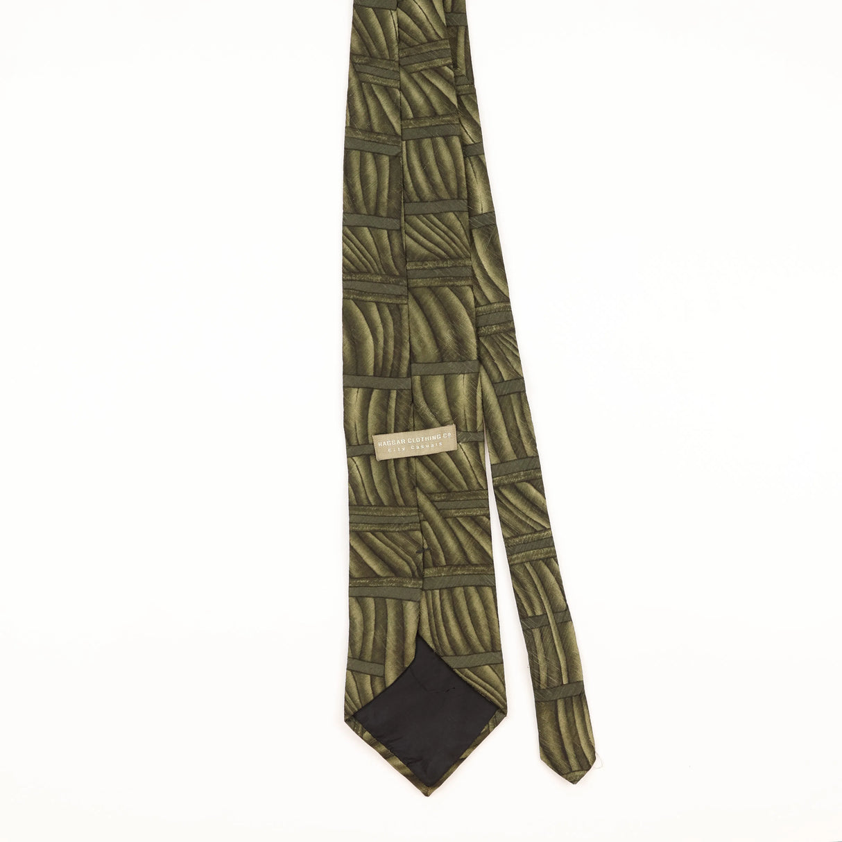 Back of Vintage Haggar Abstract Patterned Tie