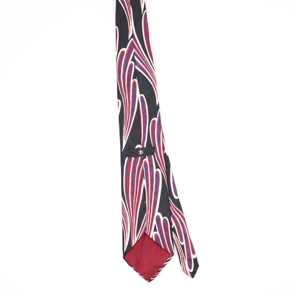 Back Back of Vintage 1990's Abstract Patterned Tie
