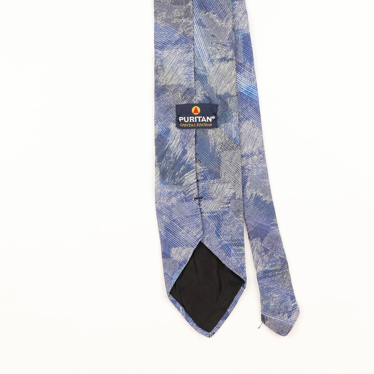 Back Detail of Vintage 1990's Puritan Abstract Patterned Tie