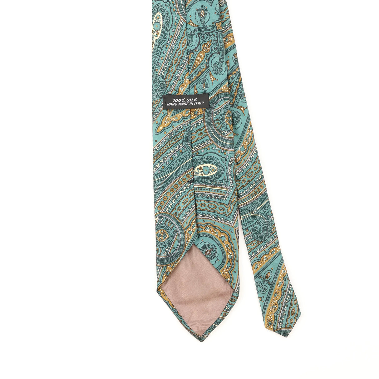 Back Detail of Vintage 1990's Paisley Patterned Tie