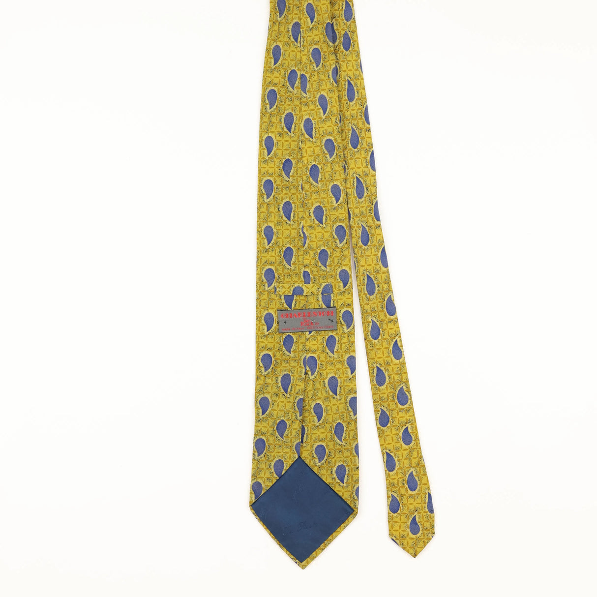 Back of Vintage 1990's Tie Rack Droplet Charleston Geometric Patterned Tie